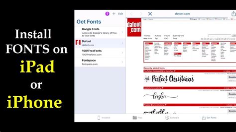 How To Install Fonts On An Ipad Or Iphone Youtube