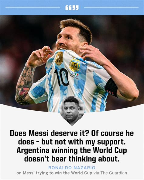 Espn Fc On Twitter R9 Doesnt Want To See Messi Win The World Cup 👀