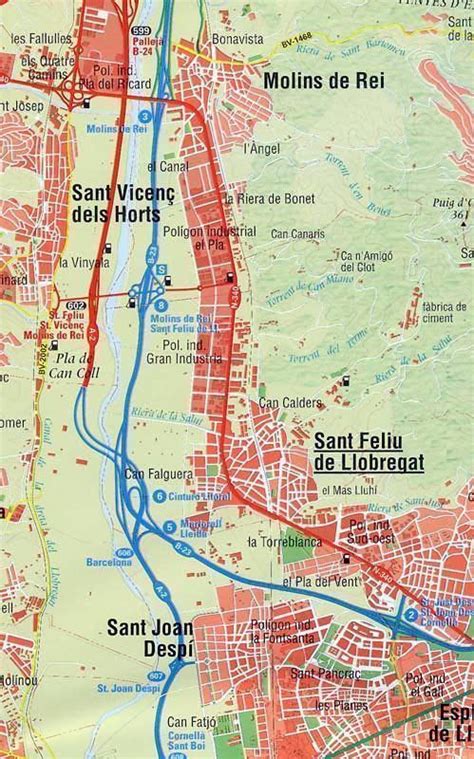 The barcelona metropolitan area (catalan: MAPA DEL ÁREA METROPOLITANA DE BARCELONA | Distrimapas Telstar