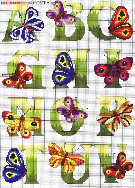 Total 10 designs.hope you'll find something here for your next cross stitch project. Cross Stitch Mania: Free Butterfly Alphabet Cross Stitch Chart