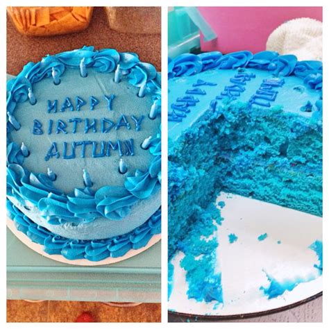 A Blue Birthday Cake To Make Percy Jackson Jealous Blue Velvet Blue