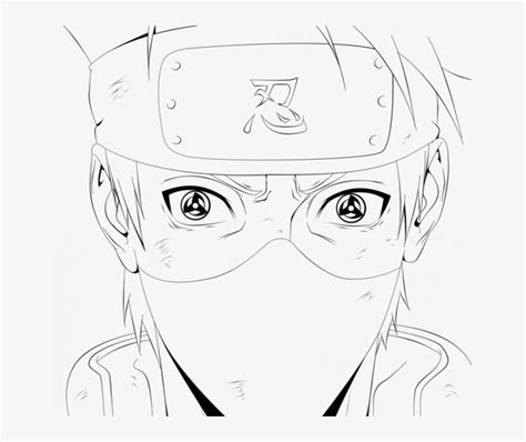 Kakashi Hatake Naruto Coloring Pages Kakashi Hatake Blank By