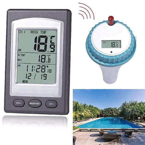 This produces inadequate water force for swimming. Solar powered digital wireless swimming pool thermometer ...