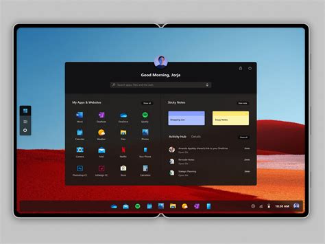 Windows 11 For Foldable Devices Desktop Themes Windows Web Layout