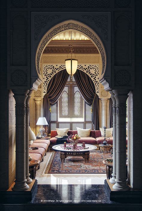 Oriental Majlis On Behance Moroccan Homes Moroccan Design