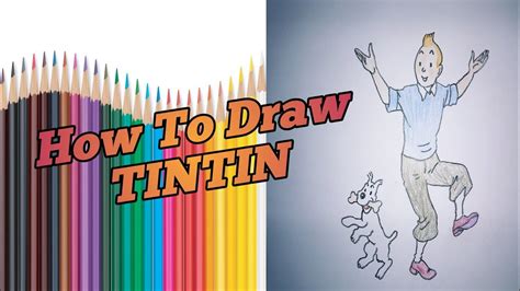 How To Draw Tintin ටිං ටිං ගේ ස්නෝවි Youtube