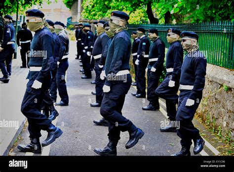 Members of the Irish National Liberation Army (INLA) at the funeral of