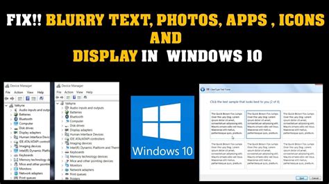 Initially i did the all standard checks of : Fix Blurry Text in Windows 10 - YouTube
