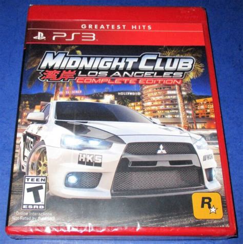 Midnight Club Los Angeles Complete Edition Ps3 Factory Sealed