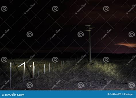 Night Photo Taken At Patagonia Argentina Stock Image Image Of Pole