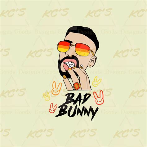 Bad Bunny Svg Bad Bunny Png Bad Bunny Monogram Bad Bunny Etsy