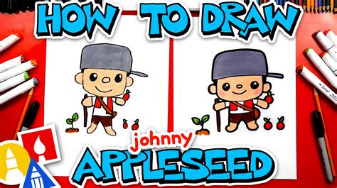 draw johnny appleseed art  kids hub