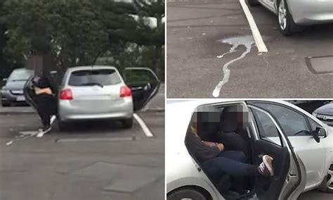 Absolutely Disgusting Moment A Driver Catches A Woman Relieving Herself In A Car Park Daily