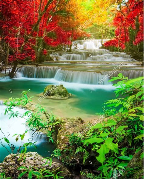 Amazing Waterfall In Colorful Nature Pictures Nature