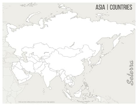 Blank Printable Asia Countries Map Pdf Asia Map World Map