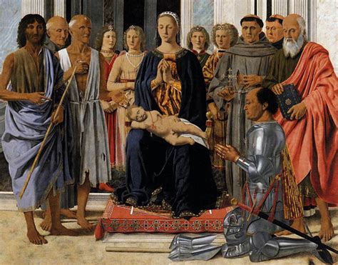 Piero Della Francesca Madonna And Child With Saints Or