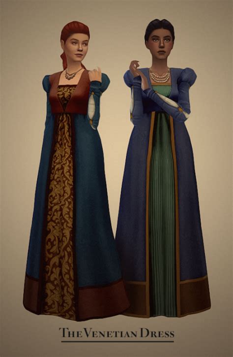 Pin By No Bananas On Era Renaissance Sims Medieval Sims 4 Dresses