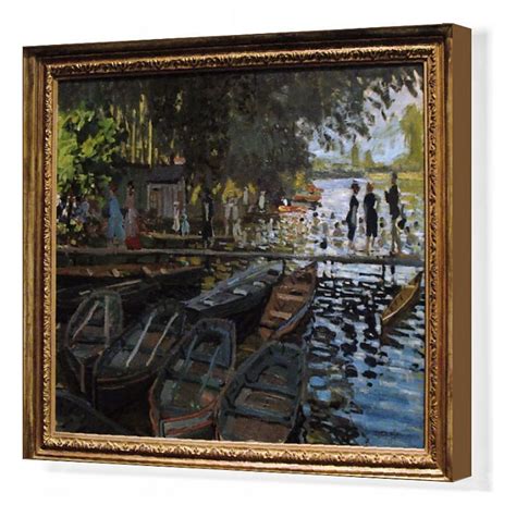 Claude Monet 1840 1926 Bathers At La Grenouillere 1869 Box Canvas