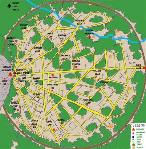 Naruto Konohas Map By Neitrali On Deviantart