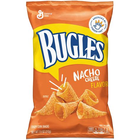 Bugles Corn Chips Nacho Cheese 75 Oz