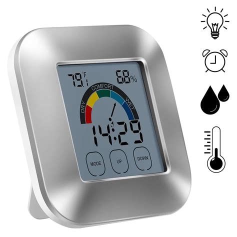 Best Indoor Thermometer Humidity Monitor With Touchscreen Backlight