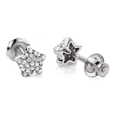 Shop Luxurman 14k Gold 16ct Tdw Diamond Star Earrings Free Shipping