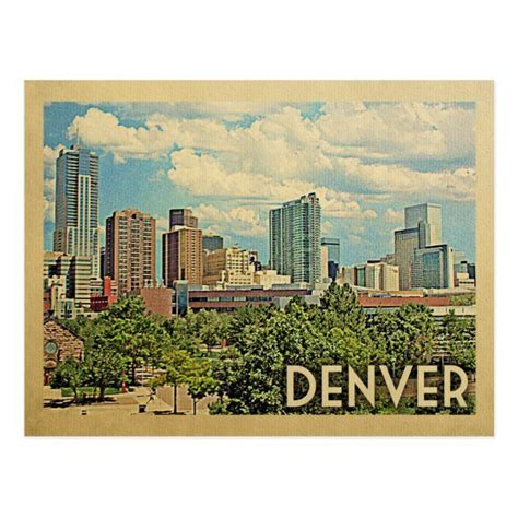 Denver Colorado Vintage Travel Postcard In 2021 Vintage
