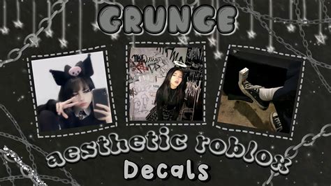 Grunge Aesthetic Roblox Decalsdecal Id 🖤⛓️ For Royale High Journal