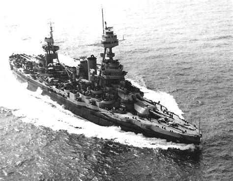 Photo Battleship Uss Texas In The Atlantic Steaming From Casco Bay