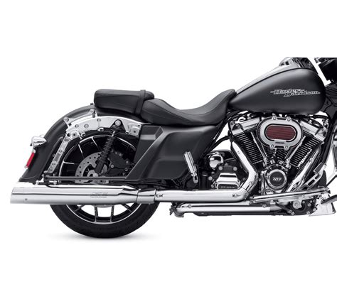 screamin eagle high flow exhaust system with street cannon mufflers harley davidson in