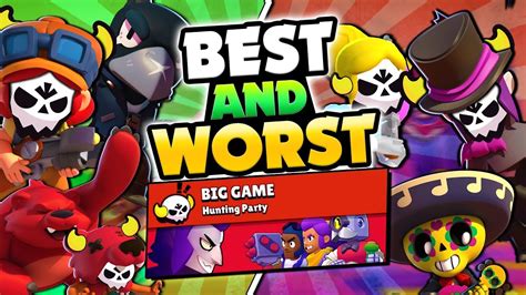 Each character has their own unique kit that sets them apart from the competition. BEST & WORST BIG GAME BRAWLERS IN BRAWL STARS! HOW TO GET ...