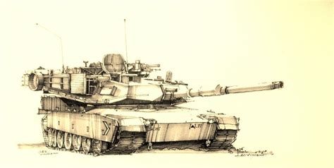 Abrams M1a1 Original Sketch By Leovincent2108 On Deviantart