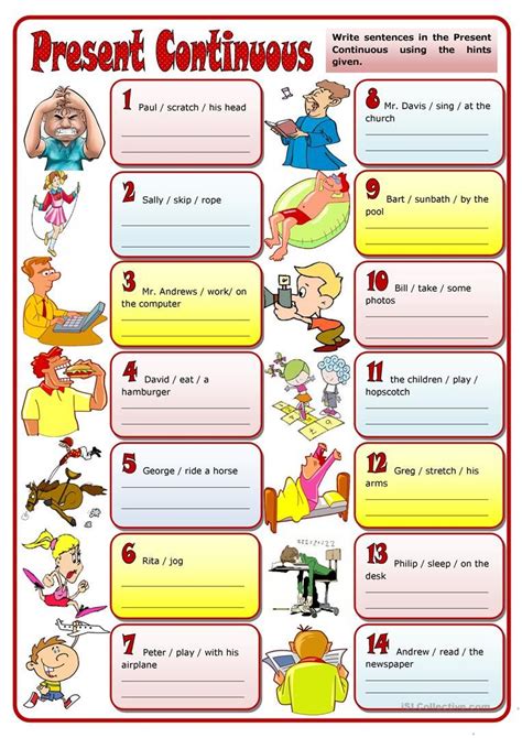 Present Continuous Worksheet Free Esl Printable Worksheets Made By
