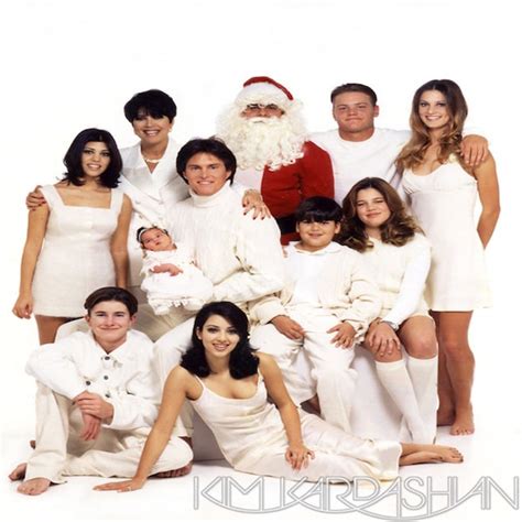 1995 from kardashians christmas cards throughout the years