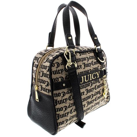 Juicy Couture Womens Sweet Surrender Beige Dome Satchel Handbag Medium