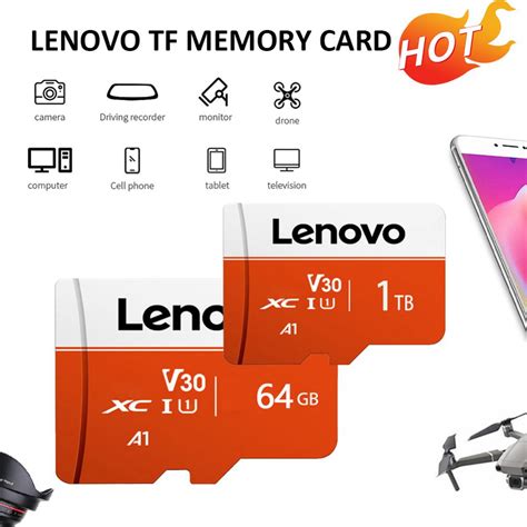 Lenovo 1tb Memory Card Class10 Micro Tf Sd Card High Speed Data
