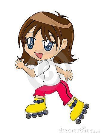 Anime boy with roller skates. Pin on kids