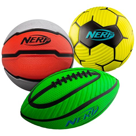 Nerf Mini Foam Sports Ball Set Foam Football Soccer Ball