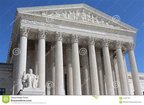 Us Supreme Court Building Stock Image Image Of America