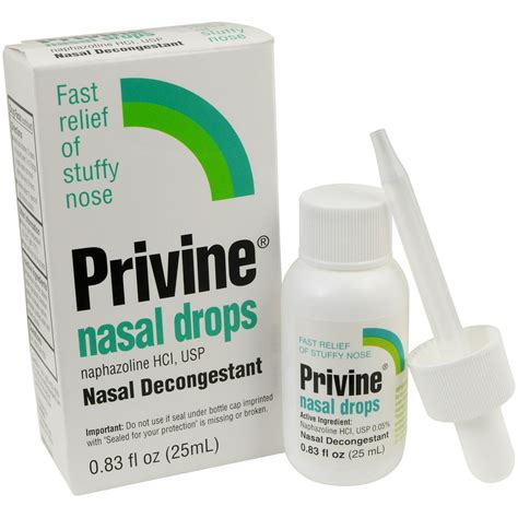 Privine Nasal Drops 083 Fl Oz