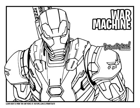 See also these coloring pages below star wars coloring pages han solo. How to Draw WAR MACHINE (Avengers: Endgame) Drawing ...