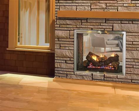 Fortress See Through Gas Fireplace Koval Building Supply