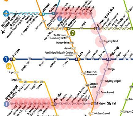 Incheon Line 1 Map Seoul Subway