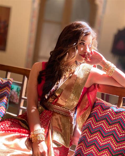 Nyra Banerjee Stills In Traditional Saree Glam Actress