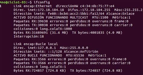 Comando Ifconfig Linux