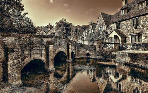 Download Wallpaper For 1024x768 Resolution Castle Combe Wiltshire
