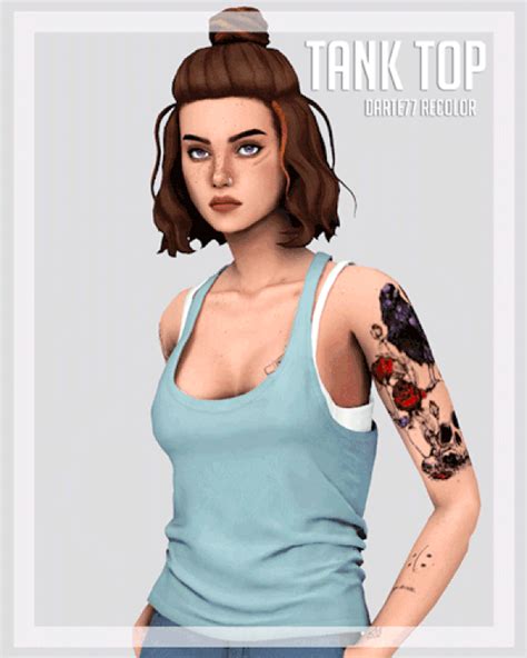 Darte77s Tank Top Recolored The Sims 4 In 2023 Tank Tops Sims 4 Sims