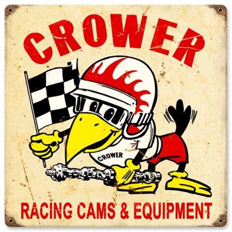 Vintage Racing Cams Metal Sign 12 X 12