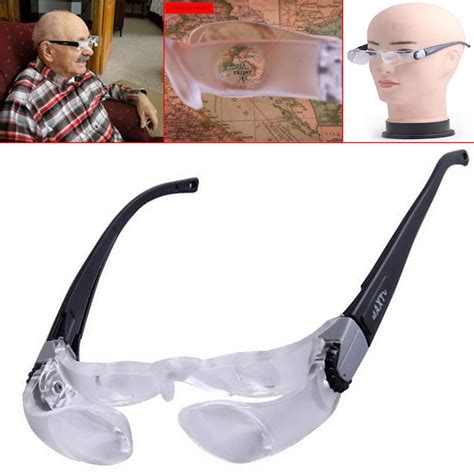 up maxtv glasses magnifier for television helmet magnifier headband magnifying glass people with