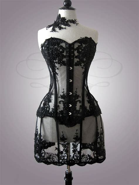 glamour lace vintage retro romantic corset hourglass wasp waist corsetry dentelle overbust